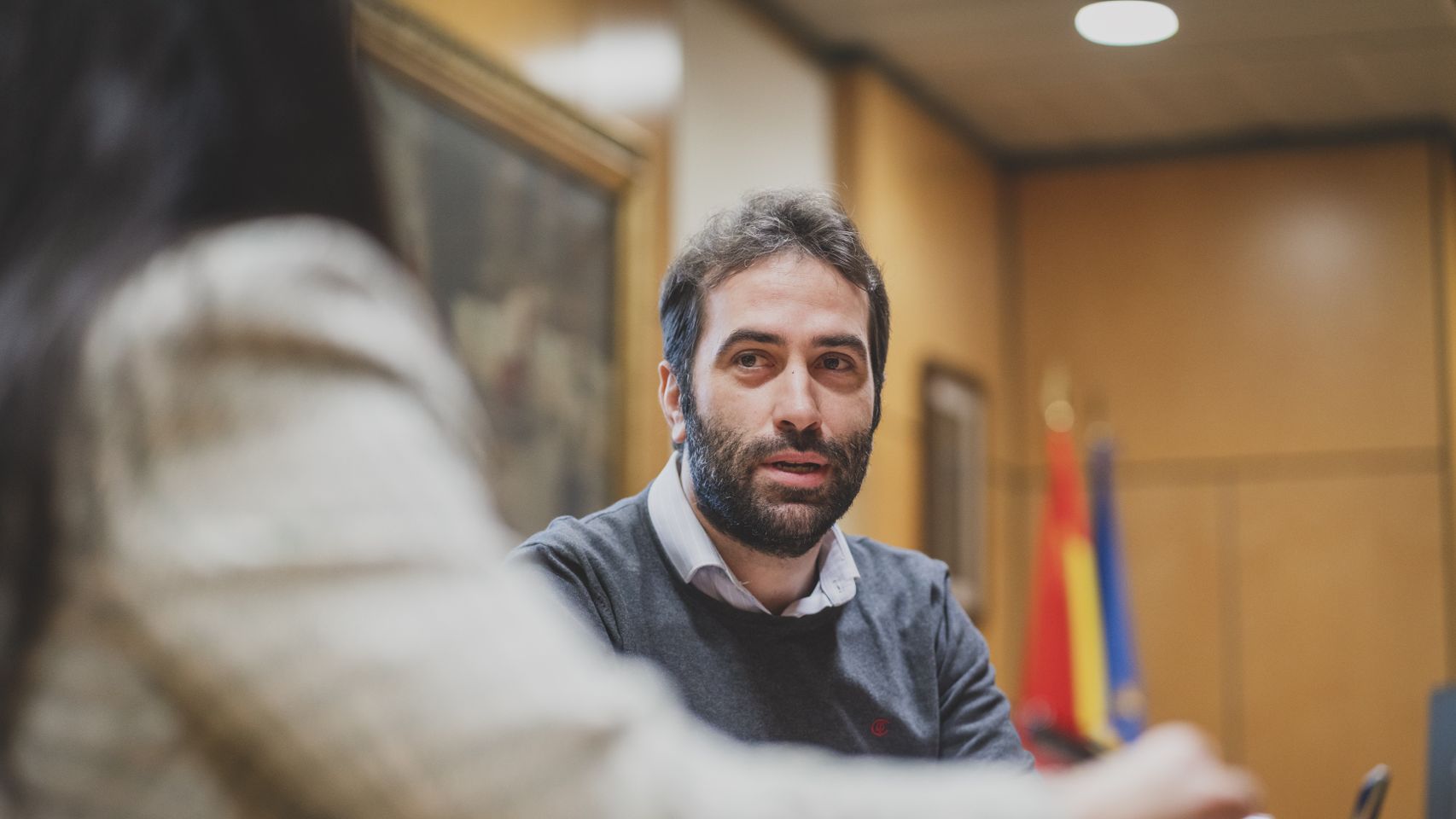 Carlos Cuerpo, secretario general del Tesoro, durante su entrevista con EL ESPAÑOL/Invertia.