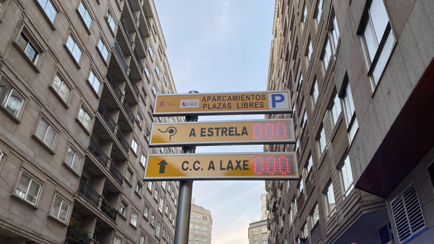 Parkings del centro de Vigo completos.