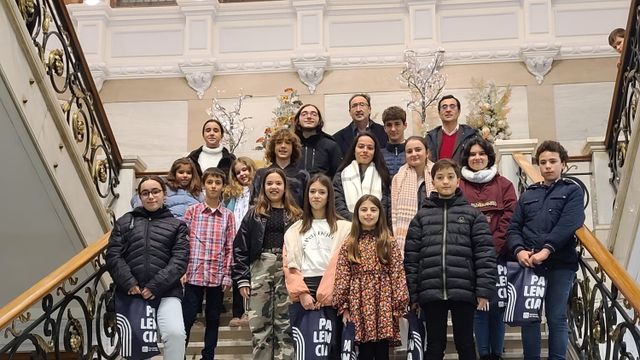 Encuentro navideño de niños y adolescentes en la Diputación de Palencia