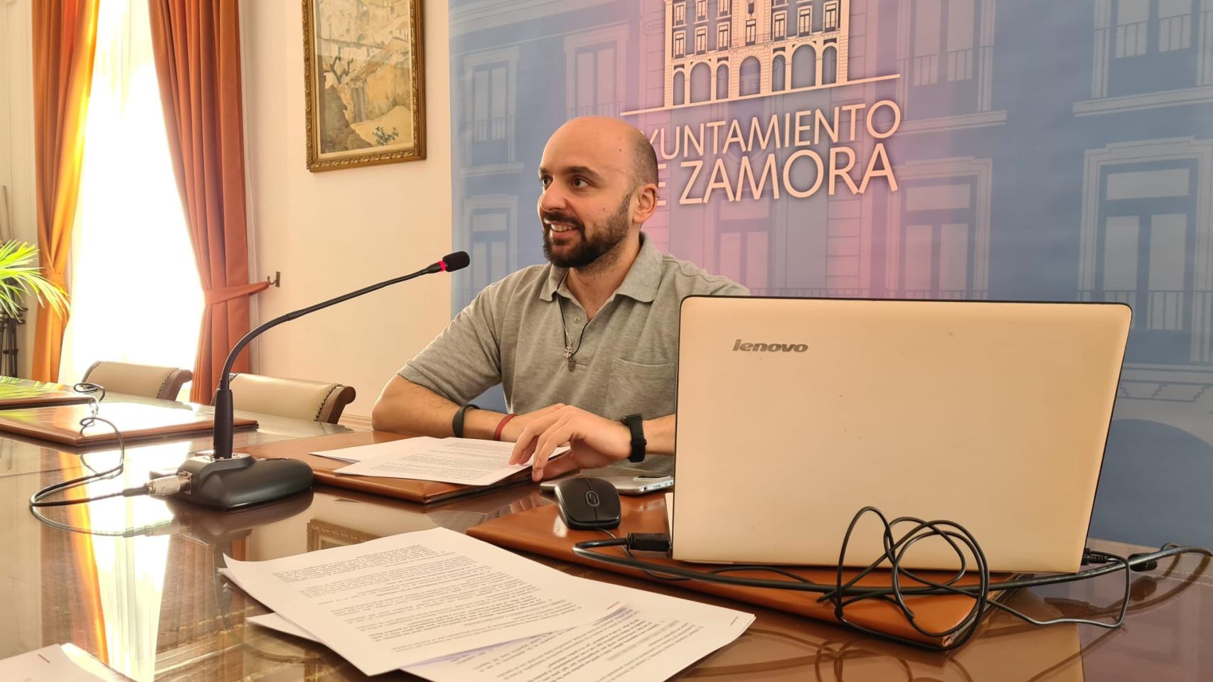 El concejal de Deportes, Manuel Alexander Alonoso