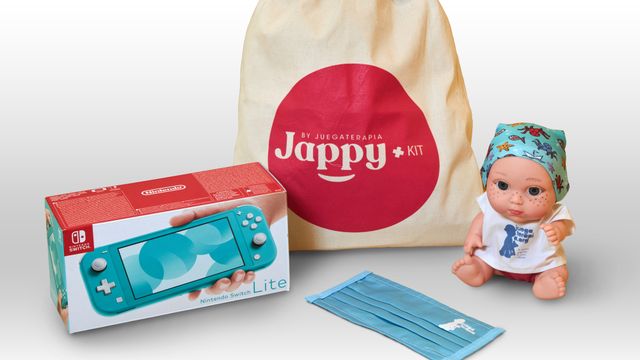Los Jappy Kits son unas bolsas de bienvenida realizadas en tela con tablets o consolas que reciben los niños y las niñas diagnosticadas con cáncer al ingresar en el hospital.