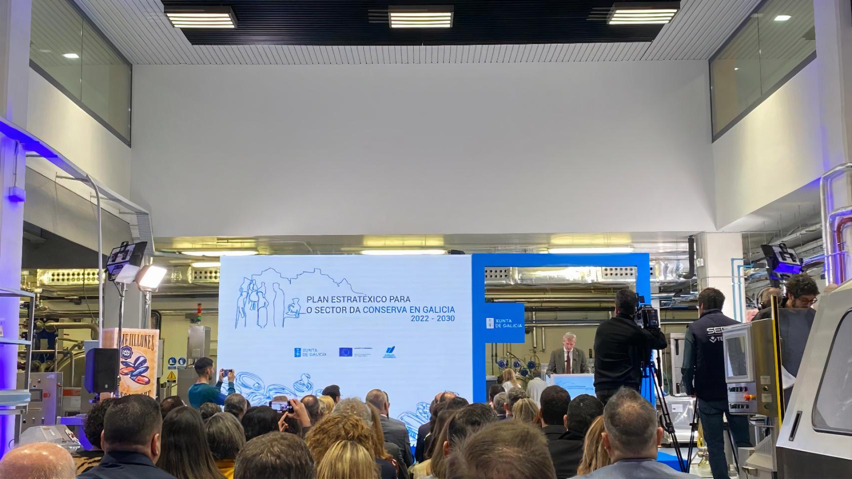 Intervención del presidente de la Xunta, Alfonso Rueda, en la presentación del Plan Estratégico de la conserva.