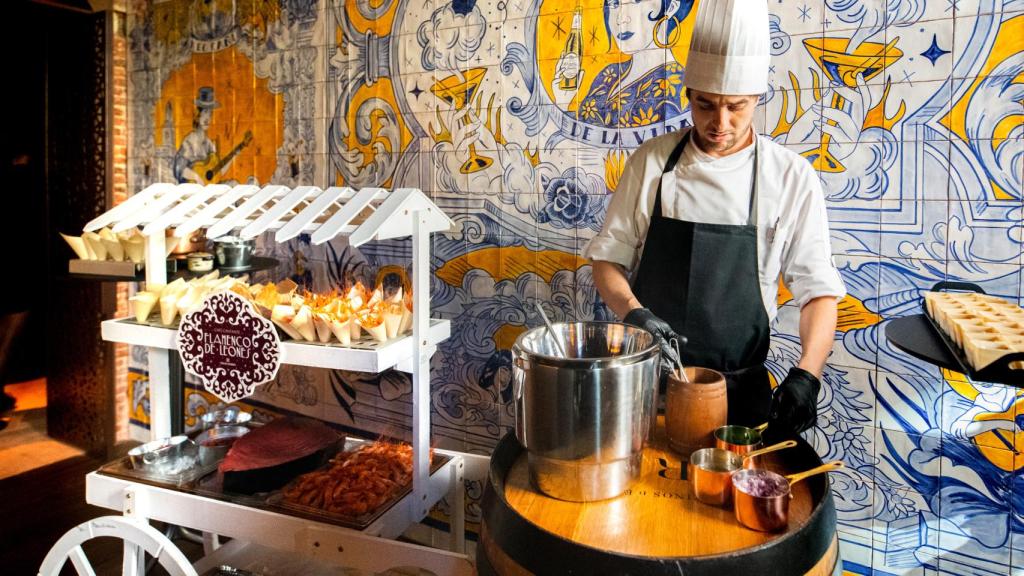 Uno de los espacios gastronómicos de Flamenco de los leones.