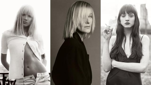 Carla Bruni, París. Betty Catroux, París. Michele Hicks, Nueva York. © Steven Meisel, 1993