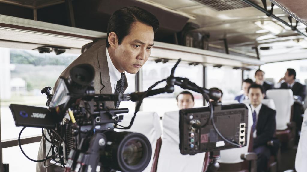 Lee Jung-jae durante el rodaje