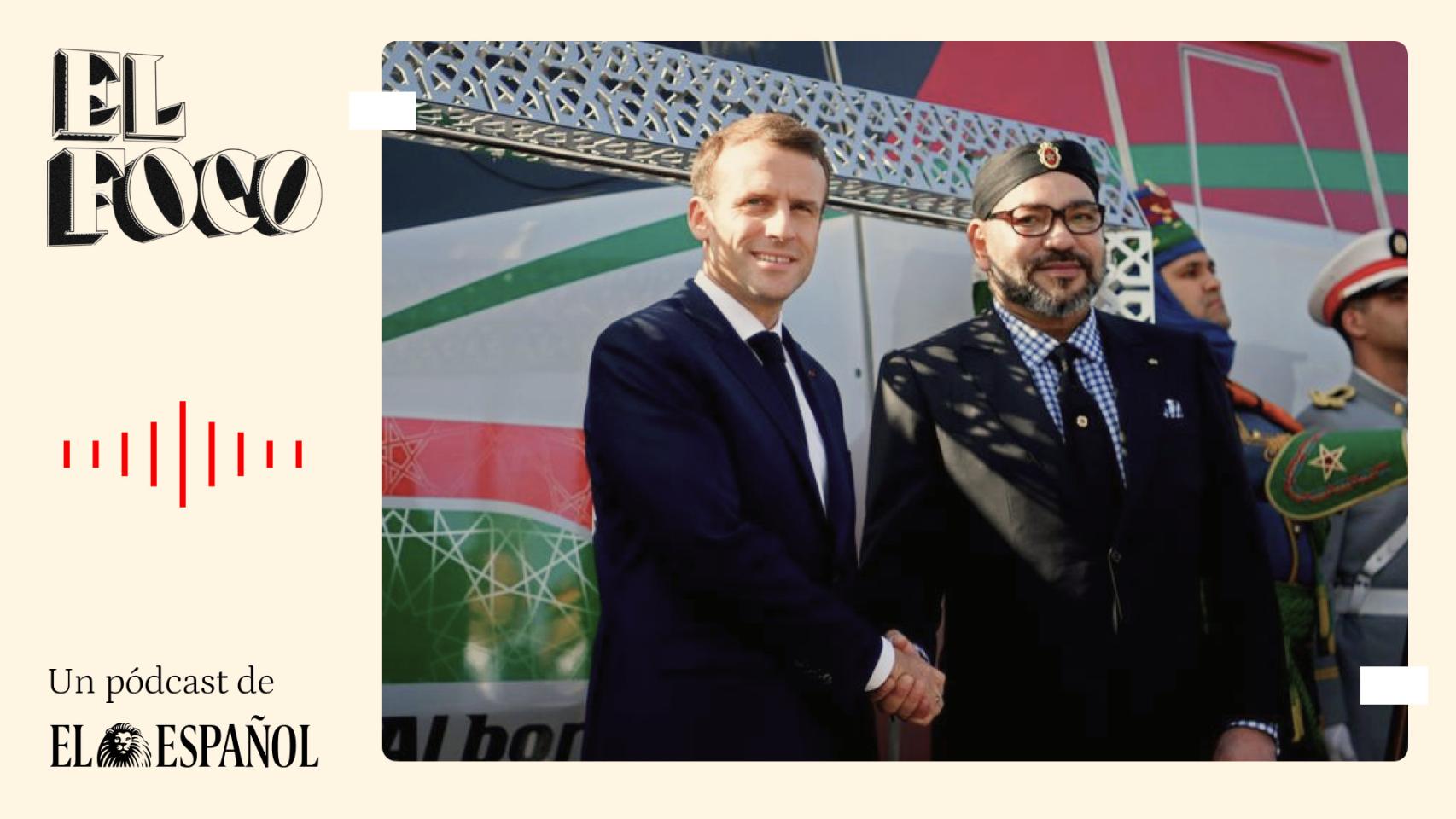 Emmanuel Macron y Mohamed VI, en un encuentro en Marruecos.