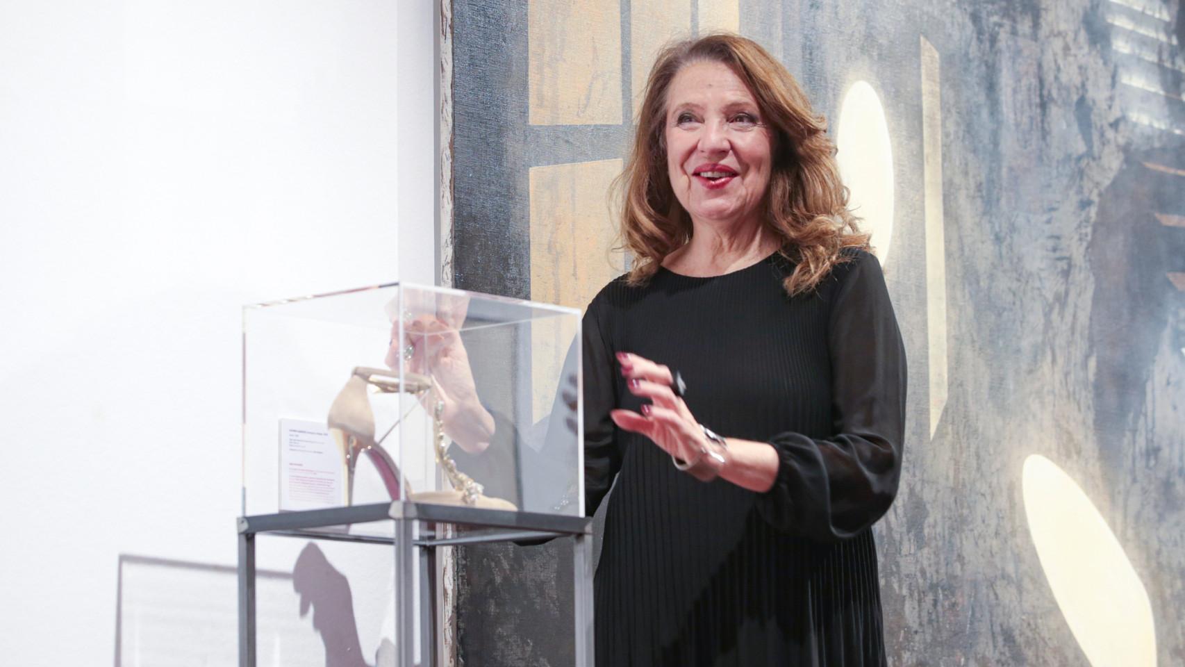 Sara Navarro, en su exposición 'El arte como inspiración. La colección de Sara Navarro'.