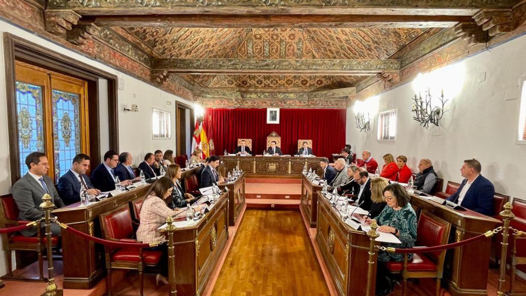 Imagen de un pleno de la Diputación de Valladolid.