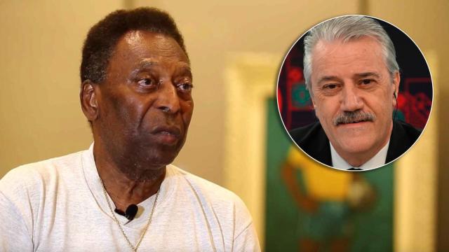 Pelé y Alejandro Fabbri