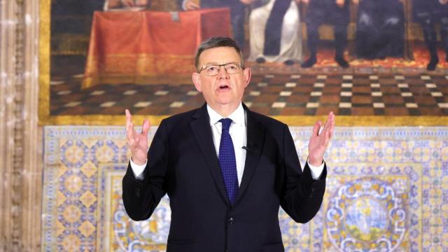 Ximo Puig, durante su discurso de año nuevo. EE