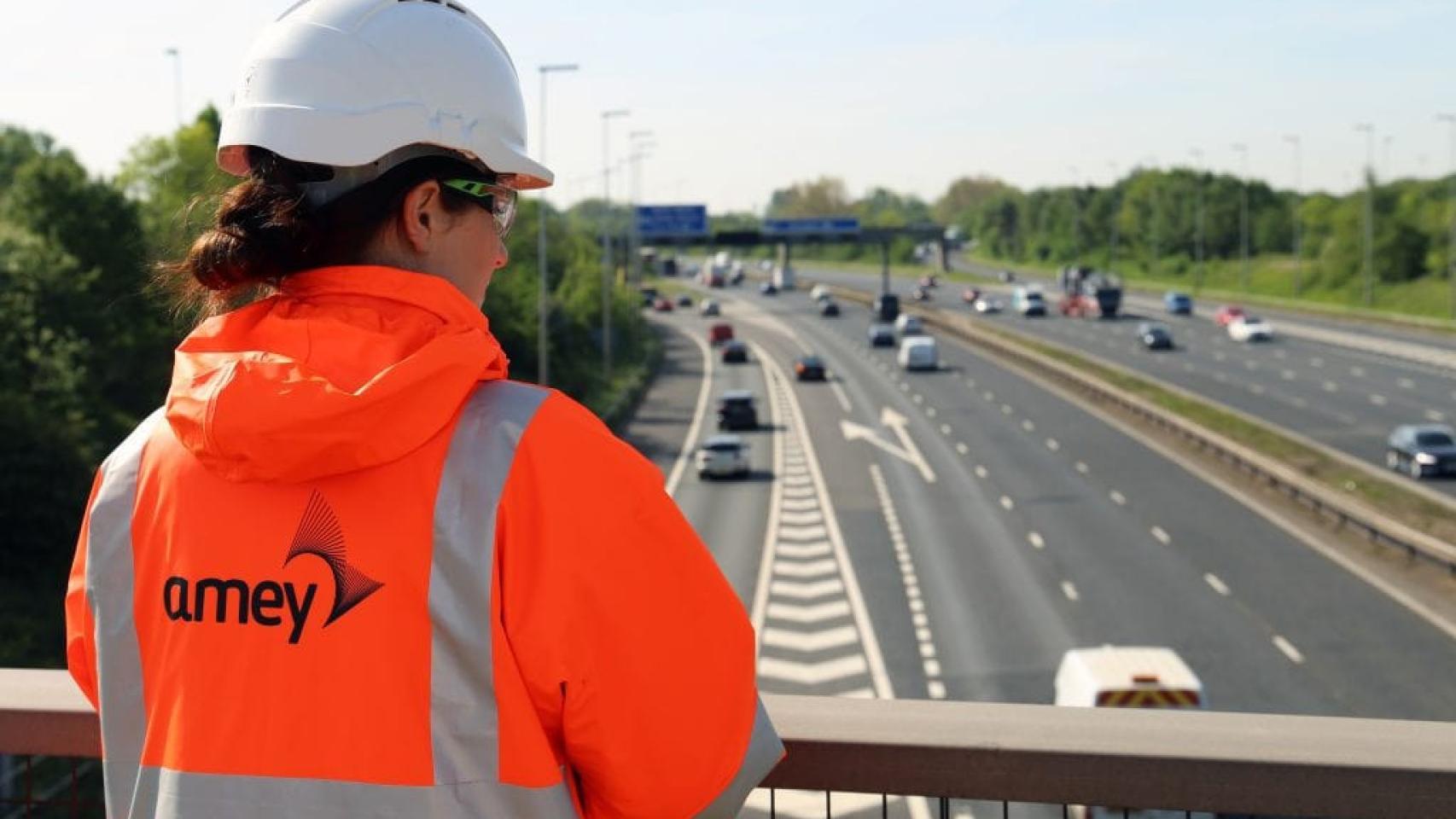 Una empleada de Amey (Ferrovial ) en Reino Unido