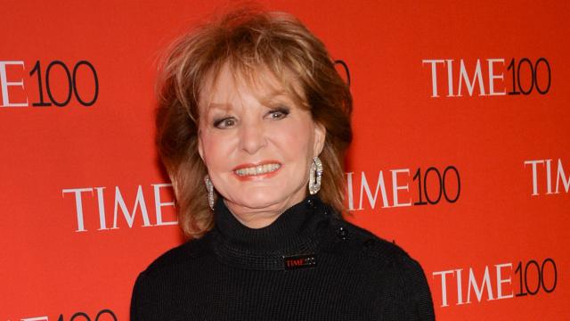 La periodista estadounidense Barbara Walters en un acto público en Nueva York, en abril de 2015.