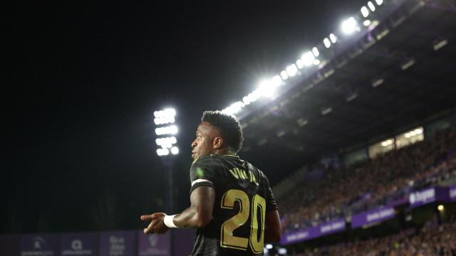 Vinicius, en el partido ante el Real Valladolid.