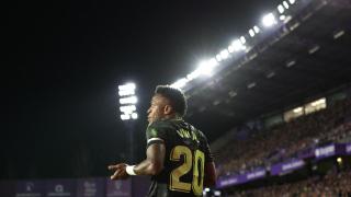 Vinicius, en el partido ante el Real Valladolid.