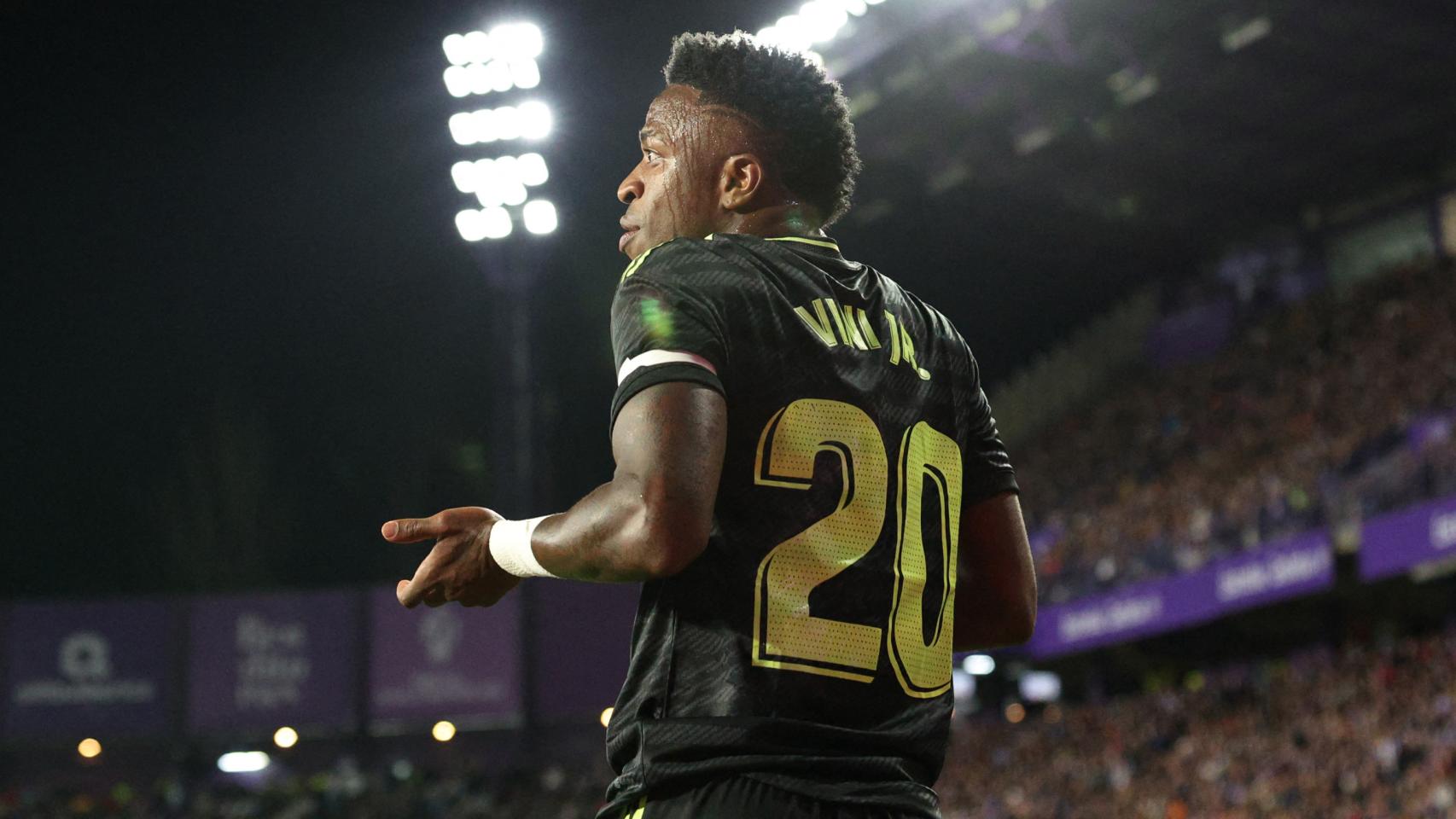 Vinicius, en el partido ante el Real Valladolid.