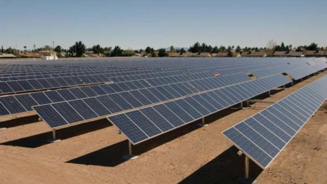 Una planta de energía fotovoltaica de Audax Renovables.