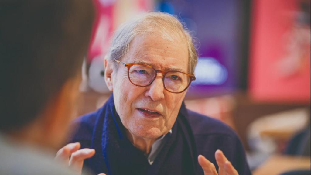 Felix de Azúa, durante la entrevista.