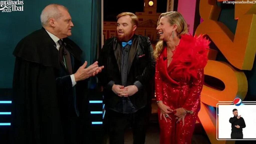 Ibai Llanos hizo posible el reencuentro entre Anne Igartiburu y Ramón García en las Campanadas.