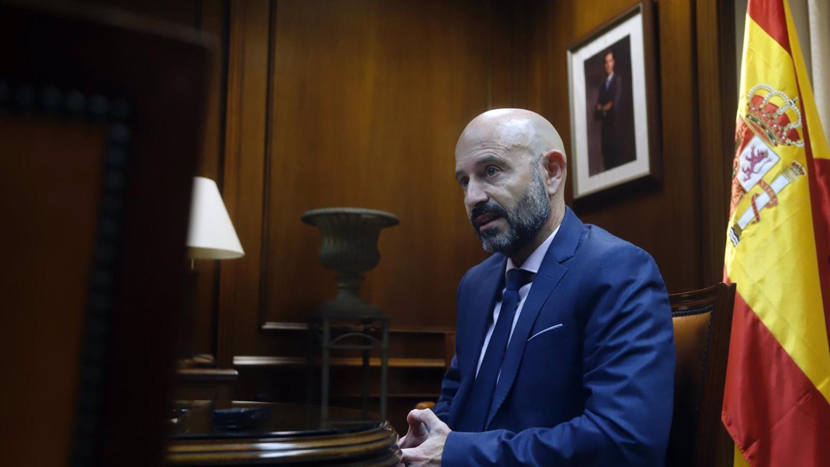 El subdelegado del Gobierno en Málaga, Javier Salas, en una entrevista con Europa Press.