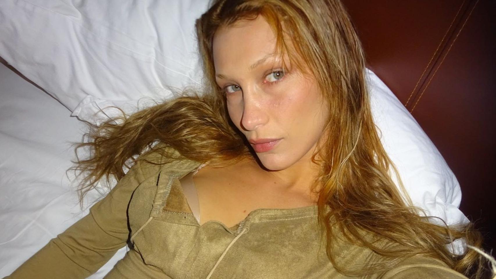 Bella Hadid durante sus vacaciones en Aspen.