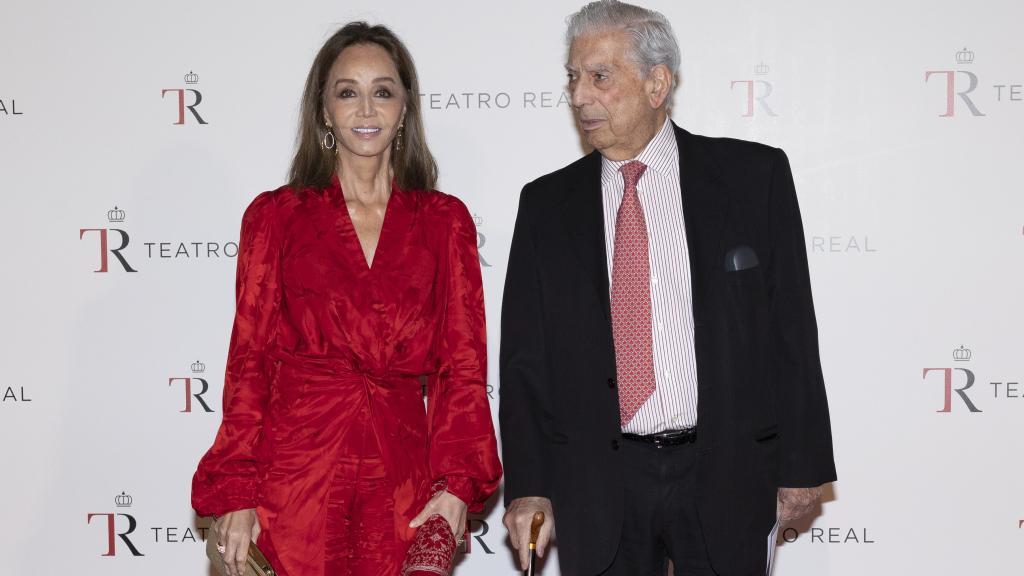Isabel Preysler y Mario Vargas Llosa en el Teatro Real.