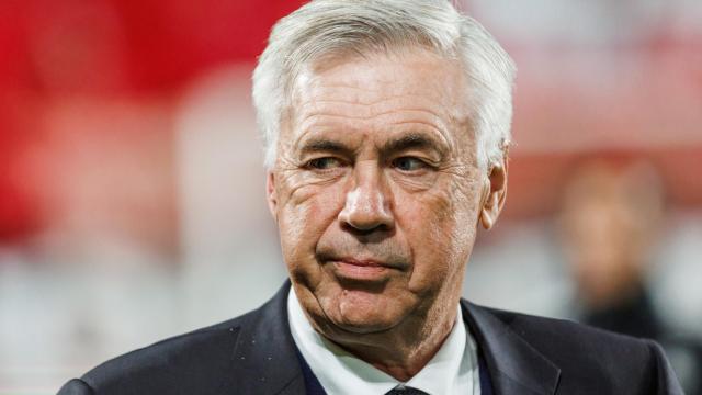 Carlo Ancelotti, en un partido del Real Madrid de la temporada 2022/2023
