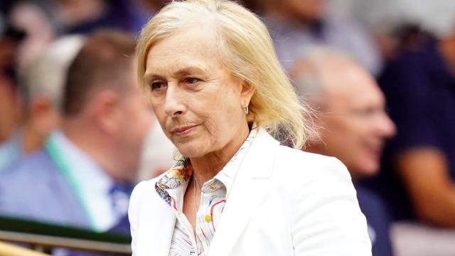 Martina Navratilova, durante Wimbledon 2022