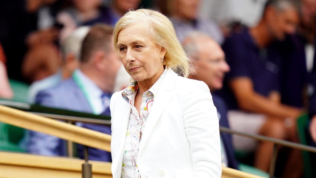 Martina Navratilova, durante Wimbledon 2022