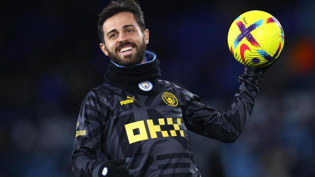 Bernardo Silva, con el Manchester City en la temporada 2022/2023