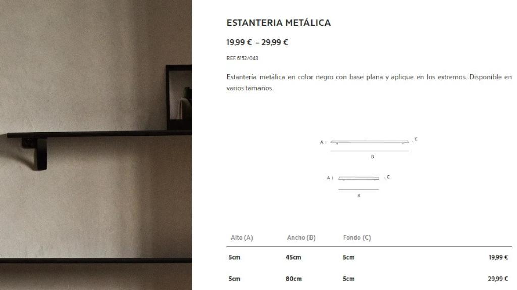 Estantería metálica.