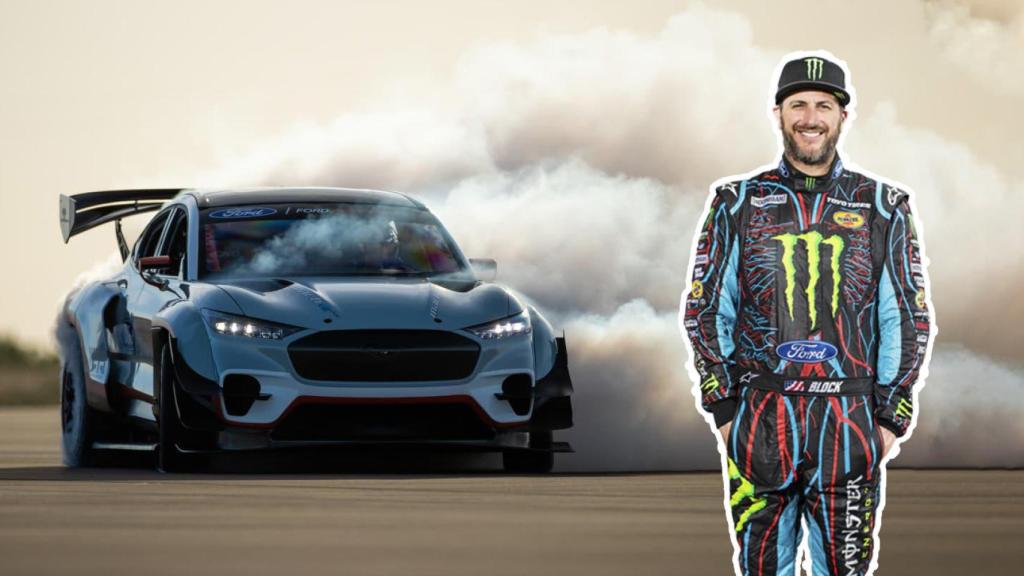 Ken Block en un fotomontaje.