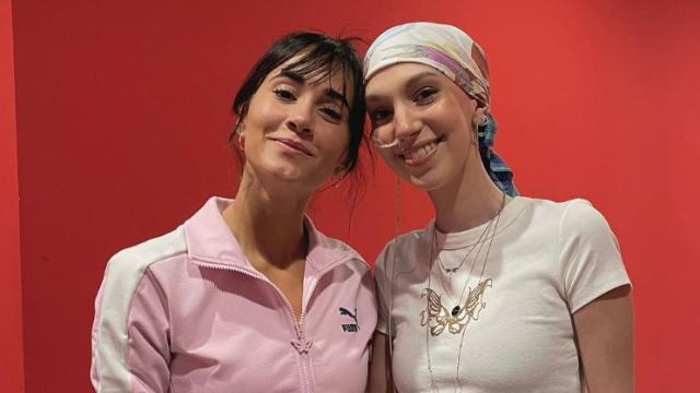 Elena Huelva en el hospital.