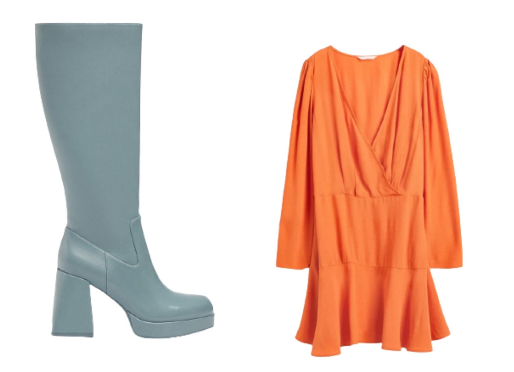 Botas de Pull&Bear y vestido de H&M.