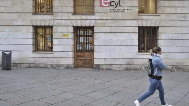 Una oficina del Ecyl en Castilla y León.
