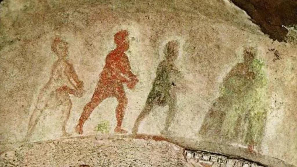 La primera representación que se conoce de los tres Reyes Magos se encuentra en la capilla griega de la catacumba de Priscilla en Roma.