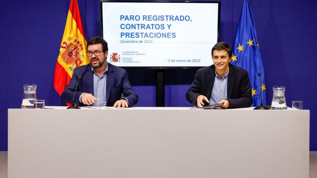El secretario de Estado de Empleo y Economía Social y el de Seguridad Social y Pensiones presentan los datos de paro.