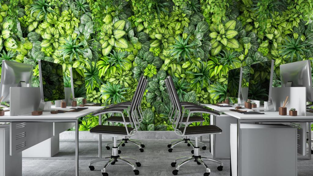 La Naturaleza lo inunda todo incluso los espacios de trabajo.