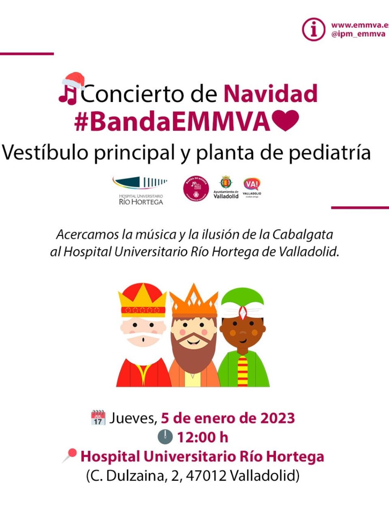 Cartel concierto Navidad de la EMMVA