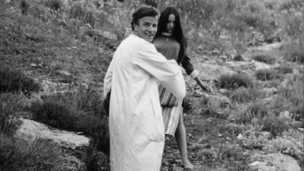 Franco Zeffirelli y Olivia Hussey durante el rodaje de Romeo y Julieta en 1967