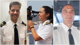 De izquierda a derecha: Santiago José Morín, Jenifer Plasencia y Waldemar Grela.