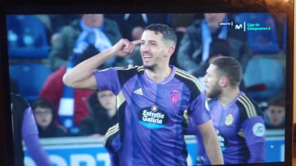 Gesto por el que fue expulsado Feddal