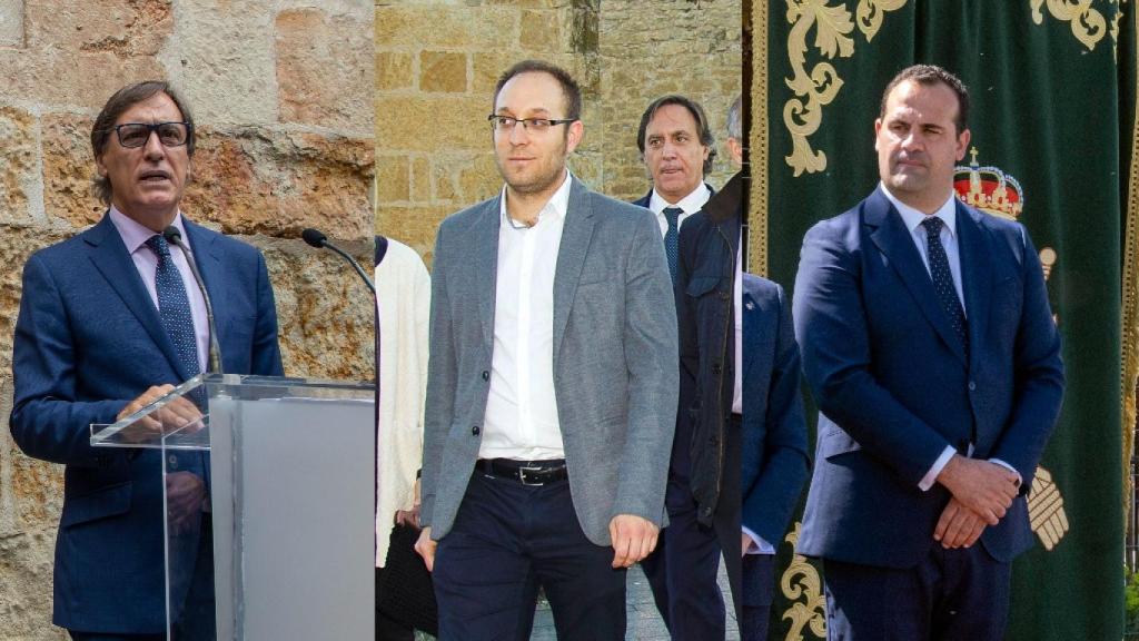 Los candidatos del PP en Salamanca, Carlos García Carbayo, Ciudad Rodrigo, Marcos Iglesias, y Santa Marta de Tormes, David Mingo.