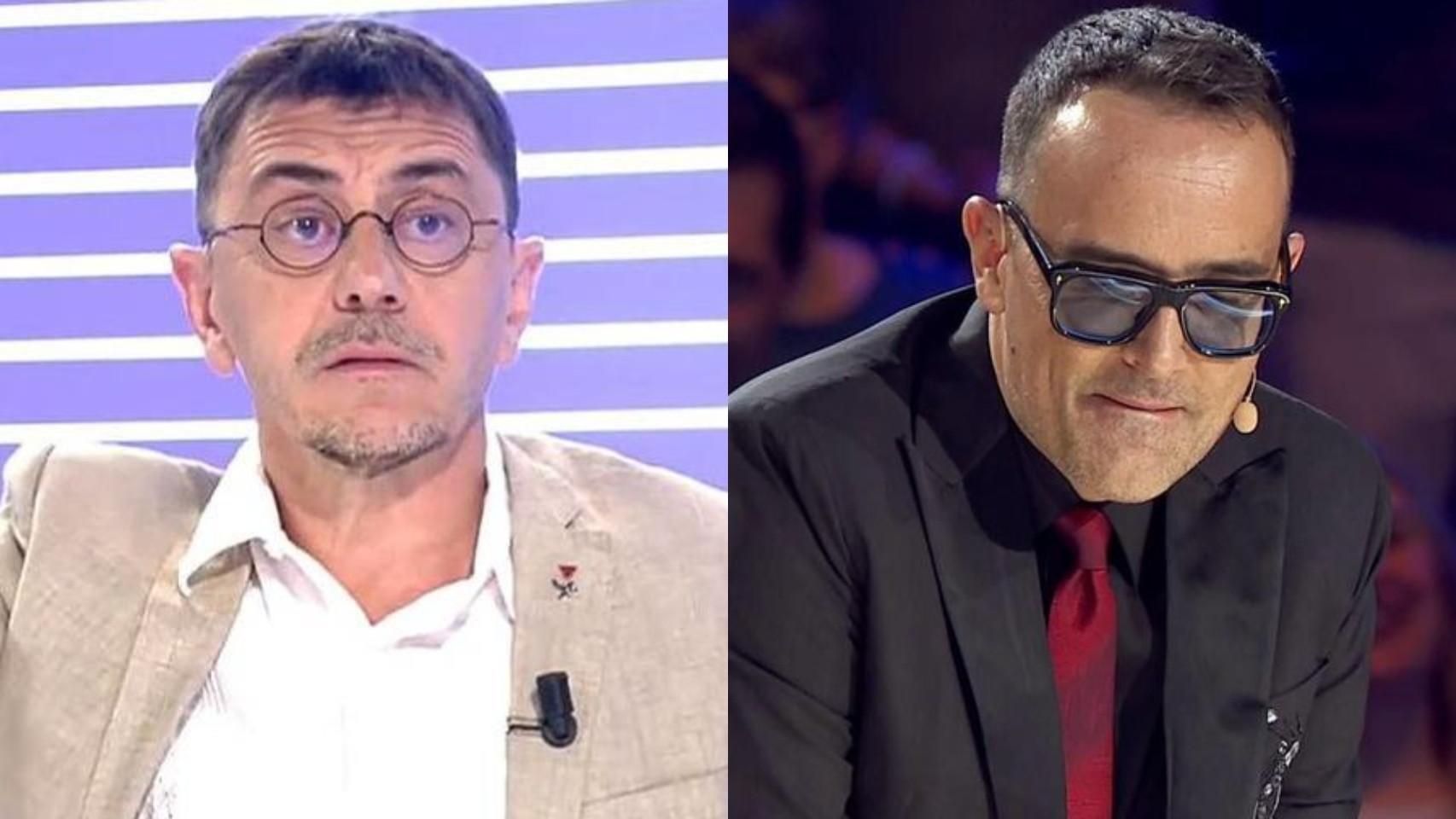 Juan Carlos Monedero aprovecha la última polémica de Risto Mejide y le atiza por decir gilipolleces