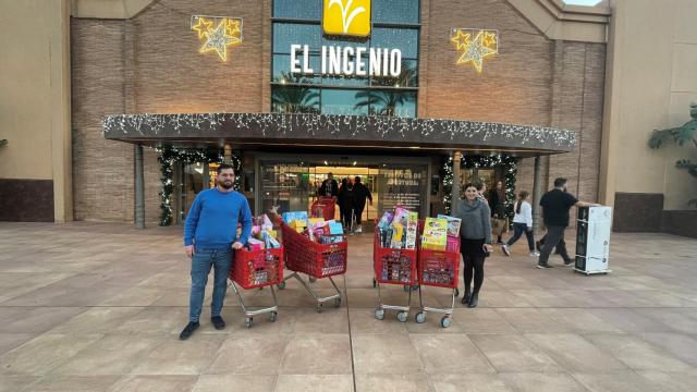 La donación de juguetes.