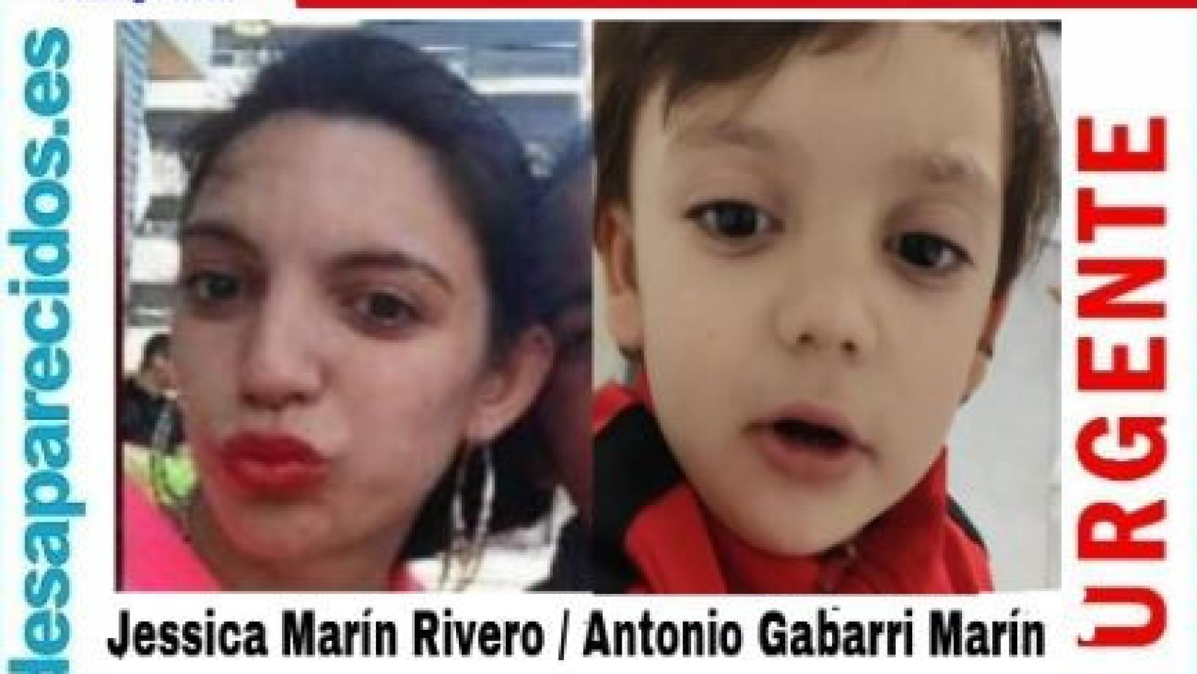 Jessica, y su hijo Antonio.