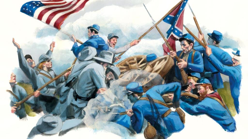 Ilustración de Fernando Vicente sobre la Guerra de Secesión para 'Lo que el viento se llevó' (Reino de Cordelia)