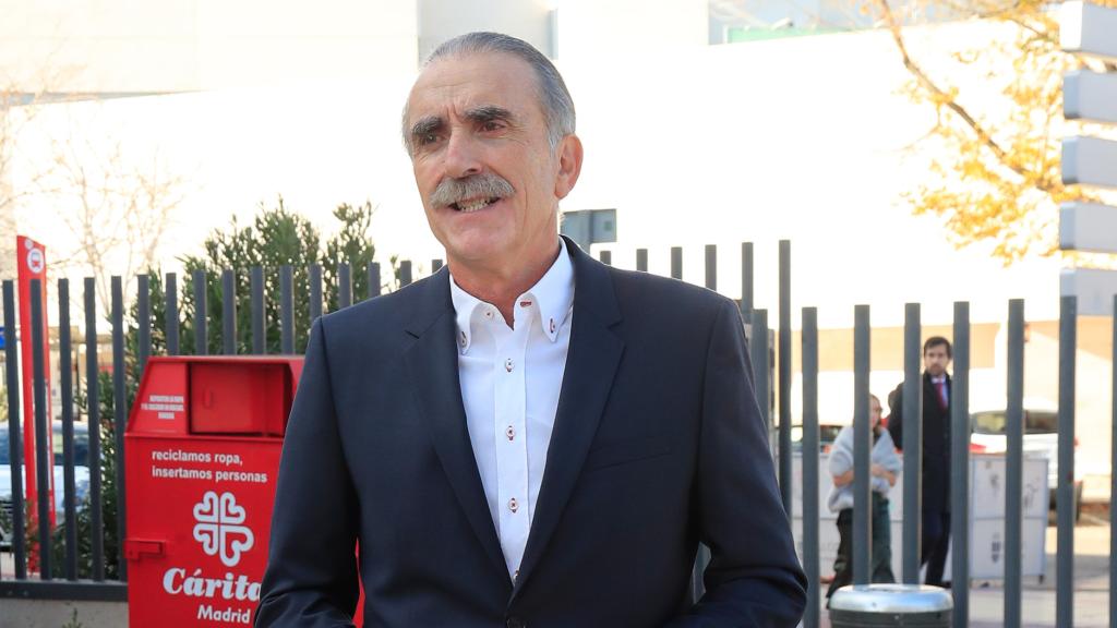 El comunicador andaluz en el bautizo del hijo de Elena Furiase, en Madrid, en noviembre de 2021.