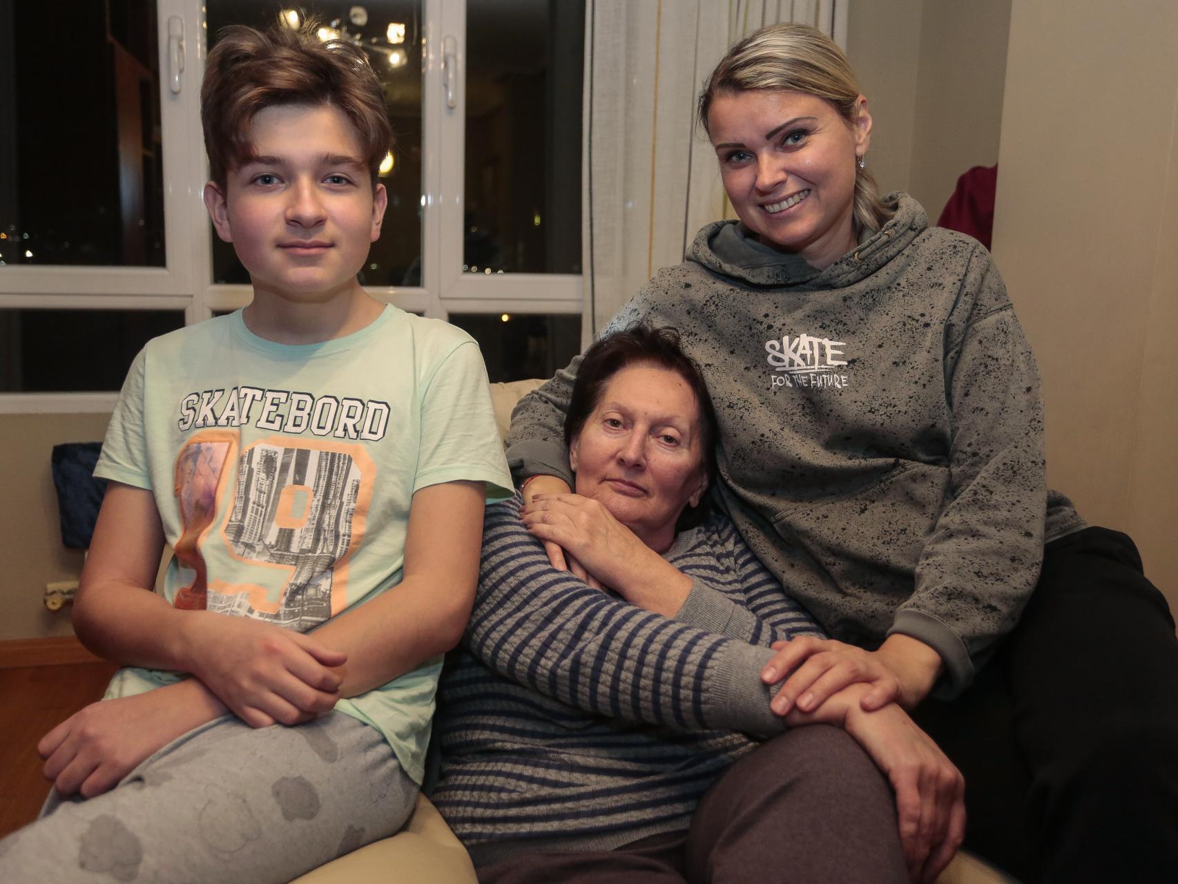 Una familia ucraniana residente en León.