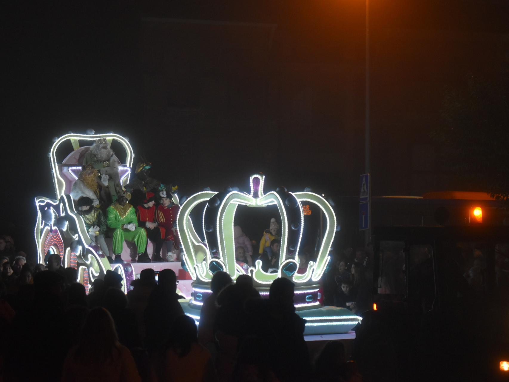 La Cabalgata de los Reyes Magos de Cigales, este jueves.