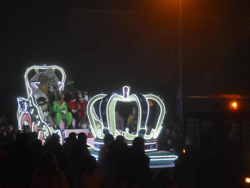 La Cabalgata de los Reyes Magos de Cigales, este jueves.